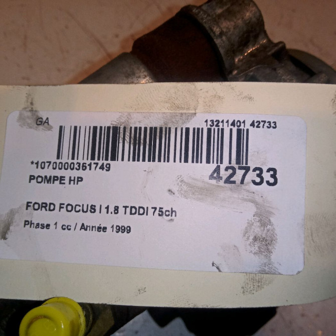 Pompe hp occasion FORD FOCUS I Phase 1 10-1998->09-2004 1.8 TDDI 75ch 5