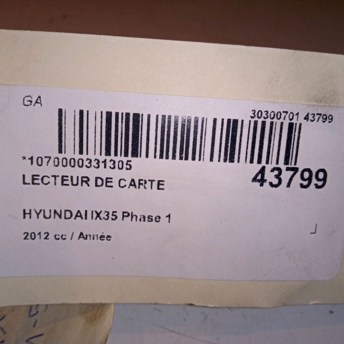 Lecteur de carte occasion HYUNDAI IX35 Phase 1 03-2010->06-2013 4