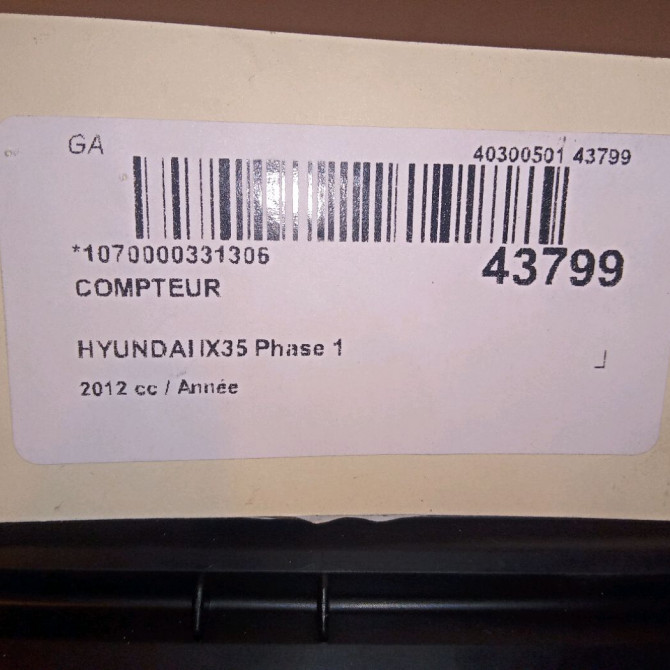 Compteur occasion HYUNDAI IX35 Phase 1 03-2010->06-2013 940072Y491 4