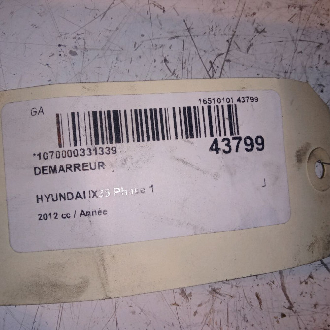 Démarreur occasion HYUNDAI IX35 Phase 1 03-2010->06-2013 RM361002F050 5