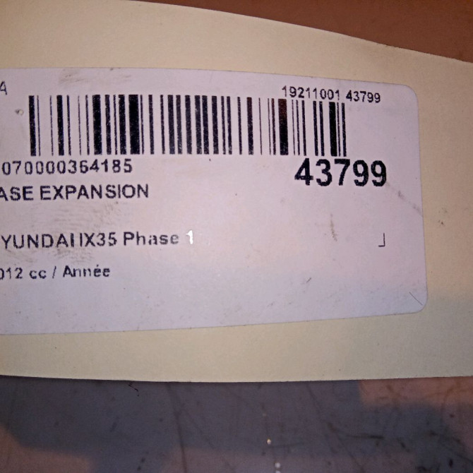 Vase expansion occasion HYUNDAI IX35 Phase 1 03-2010->06-2013 254302S000 4