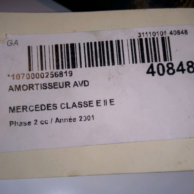 Amortisseur avant droit occasion MERCEDES CLASSE E II Phase 2 09-1999->03-2002 E 220 CDI 2103231200 5