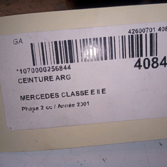 Ceinture arrière gauche occasion MERCEDES CLASSE E II Phase 2 09-1999->03-2002 E 220 CDI 21086055857E45 4