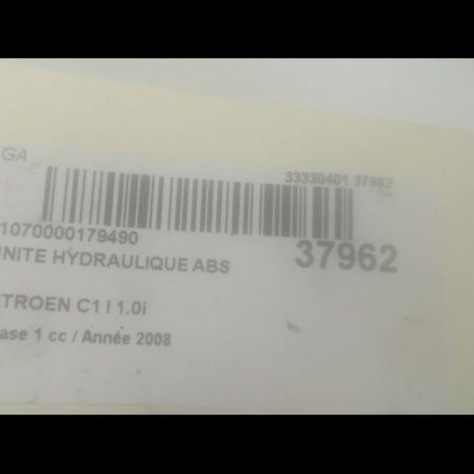 Unité hydraulique ABS occasion CITROEN C1 I Phase 1 06-2005->11-2008 1.0i 4541F5 3