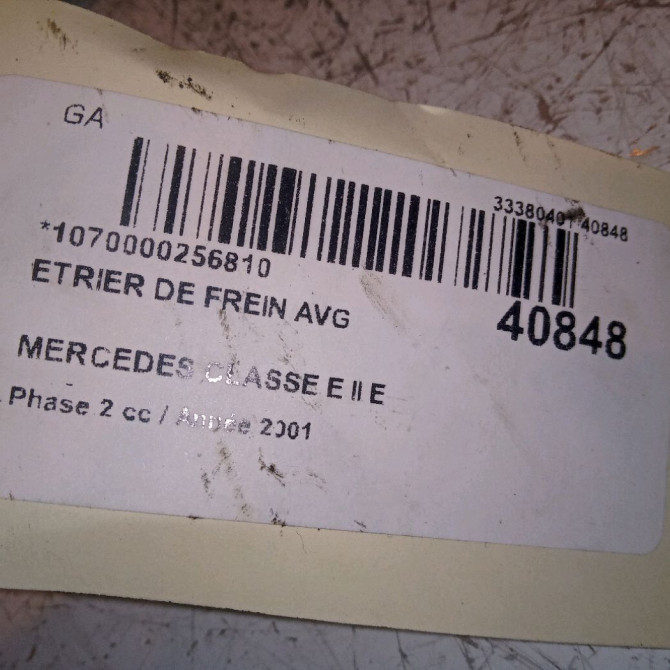 Etrier de frein avant gauche occasion MERCEDES CLASSE E II Phase 2 09-1999->03-2002 E 220 CDI 14202983 4