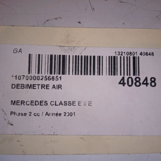 Debimetre air occasion MERCEDES CLASSE E II Phase 2 09-1999->03-2002 E 220 CDI 941248 4