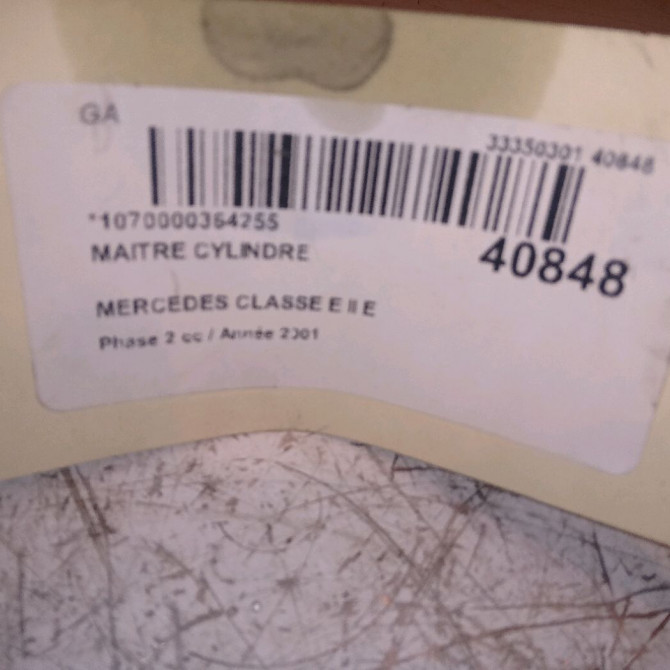 Maitre cylindre occasion MERCEDES CLASSE E II Phase 2 09-1999->03-2002 E 220 CDI 54308301 4