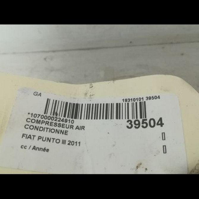 Compresseur air conditionne occasion FIAT PUNTO III 71724084 4