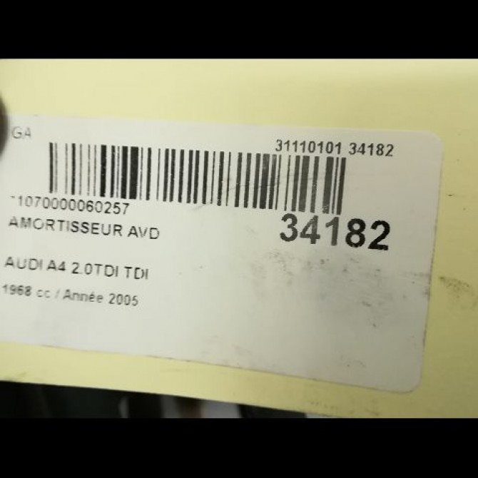 Amortisseur avant droit occasion AUDI A4 II Phase 2 09-2004->04-2008 2.0 TDi 140ch 8E0413031CN 3