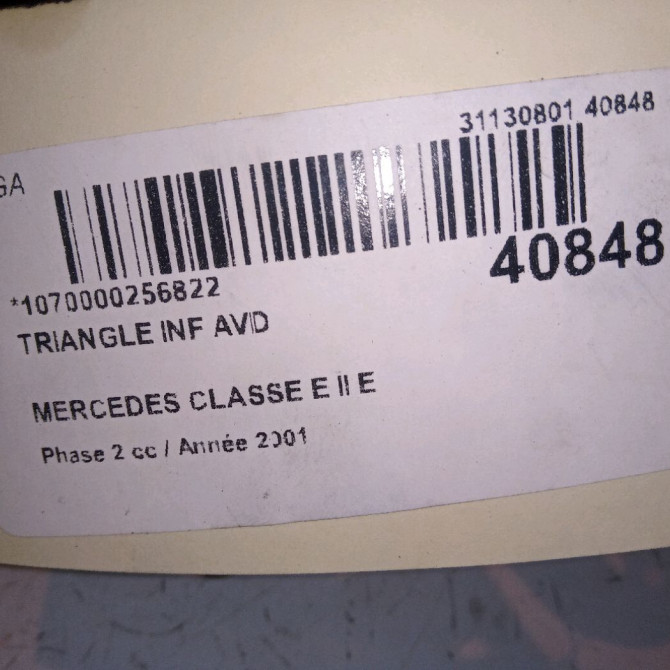 Triangle inf avd occasion MERCEDES CLASSE E II Phase 2 09-1999->03-2002 E 220 CDI 2103307707 4