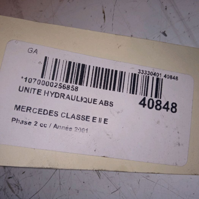 Unité hydraulique ABS occasion MERCEDES CLASSE E II Phase 2 09-1999->03-2002 E 220 CDI 44314512 5