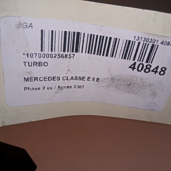 Turbo occasion MERCEDES CLASSE E II Phase 2 09-1999->03-2002 E 220 CDI 6110961099 4