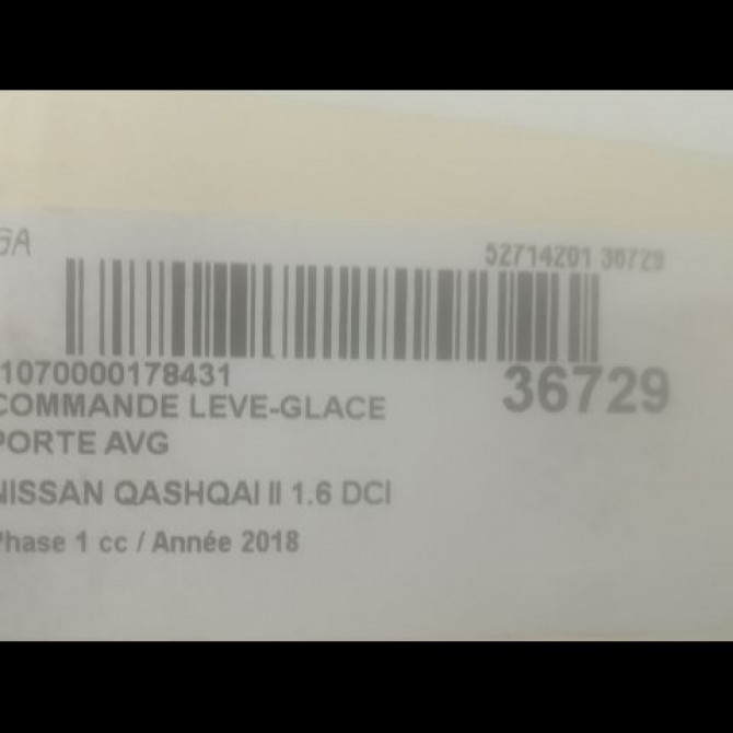 Commande lève-glace porte avant gauche occasion NISSAN QASHQAI II Phase 1 02-2014->... 1.6 DCI 130ch 25401HV02B 3