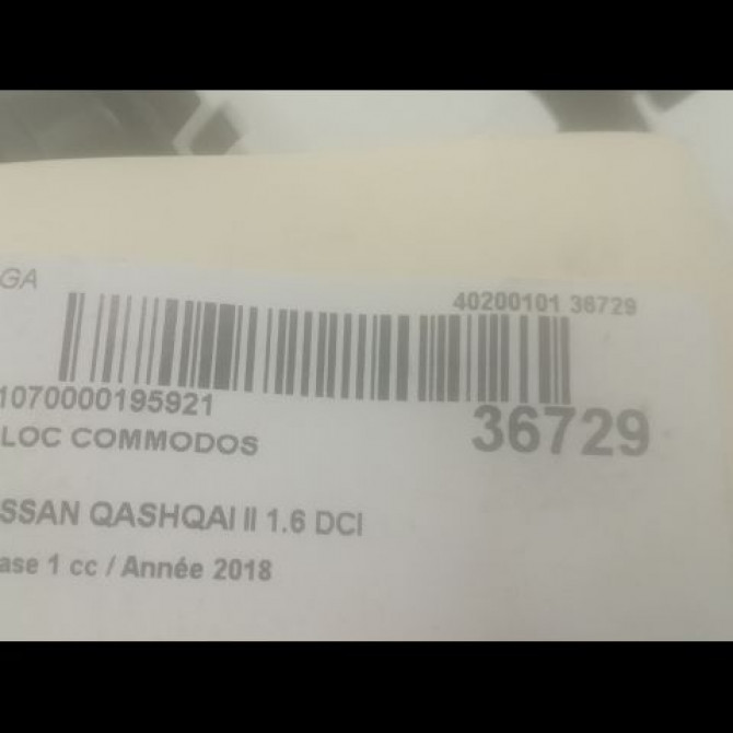 Bloc commodos occasion NISSAN QASHQAI II Phase 1 02-2014->... 1.6 DCI 130ch 255604EA2B 5