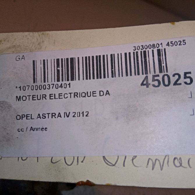Moteur electrique de direction assistée occasion OPEL ASTRA IV 5