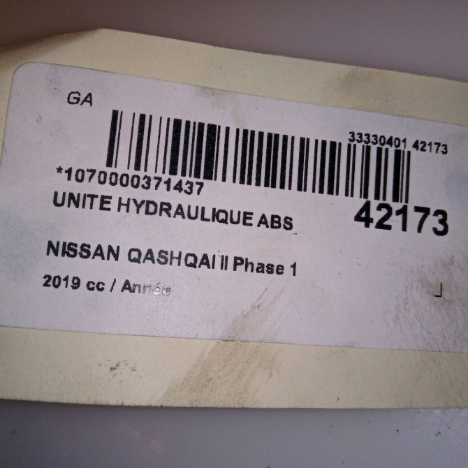 Unité hydraulique ABS occasion NISSAN QASHQAI II Phase 1 02-2014->... 47660HV66B 4