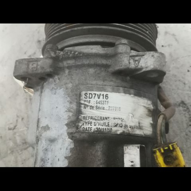 Compresseur air conditionne occasion PEUGEOT 307 Phase 1 04-2001->06-2005 2.0 HDI 110ch 6453KW 5
