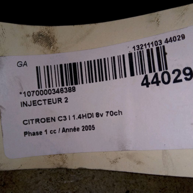 occasion CITROEN C3 I Phase 1 04-2002->10-2005 1.4HDI 8v 70ch 1980A9 2