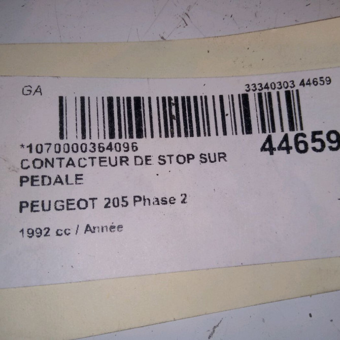 occasion PEUGEOT 205 205 Phase 2 1987-07-01->1998-12-31 453402 4