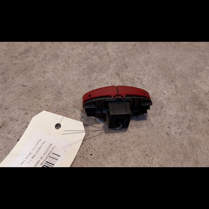 Bouton de warning occasion PEUGEOT 206 Phase 1 09-1998->03-2009 1.1i 6554L0 2