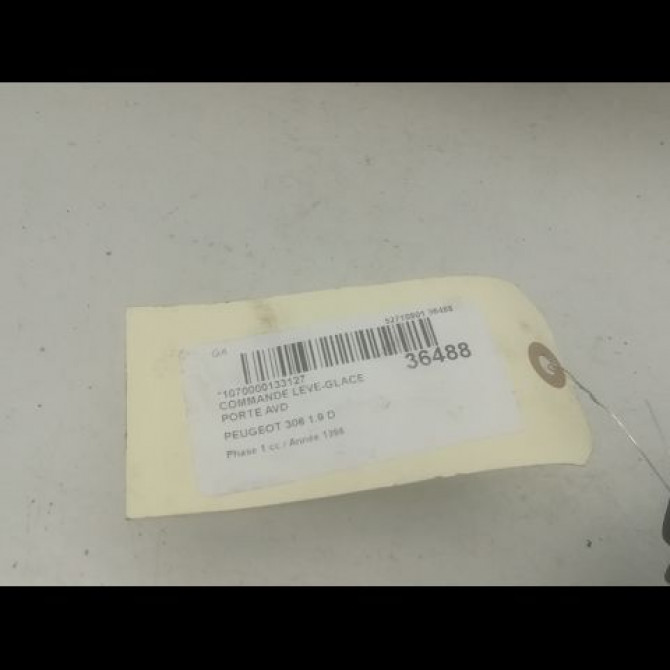 Commande lève-glace porte avant droite occasion PEUGEOT 306 Phase 1 09-1994->03-1997 1.9 D 3