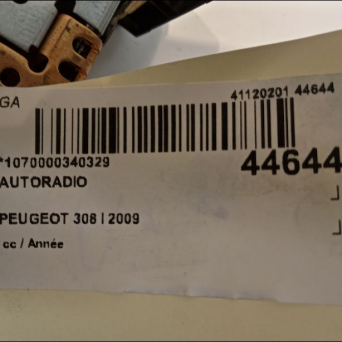 Autoradio occasion PEUGEOT 308 I 16077681XH 4