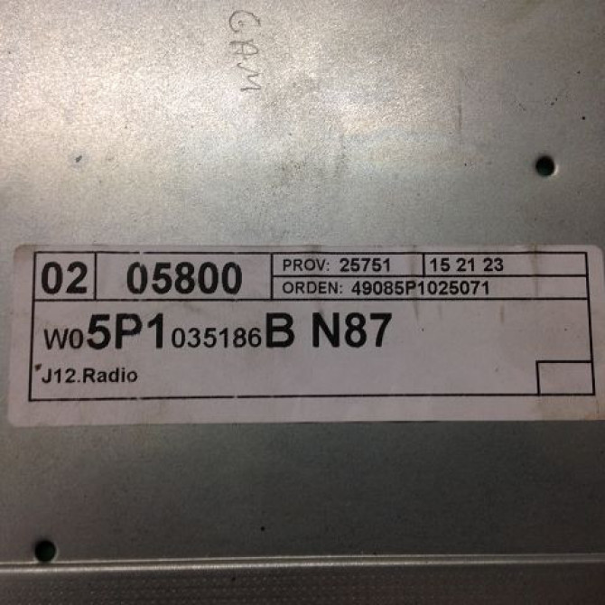 Autoradio occasion SEAT ALTEA Phase 1 04-2004->05-2009 4