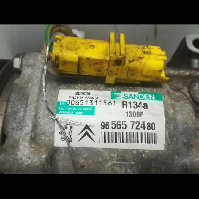 Compresseur air conditionne occasion PEUGEOT 407 phase 1 SW 07-2004->07-2008 1.8i 125ch 648779 4