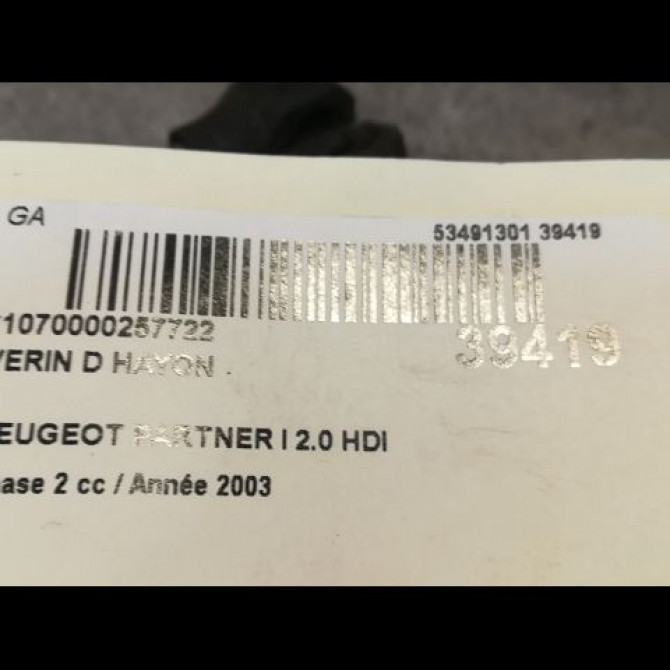 Verin droit hayon occasion PEUGEOT PARTNER I Phase 2 11-2002->05-2008 2.0 HDI 8731E0 2