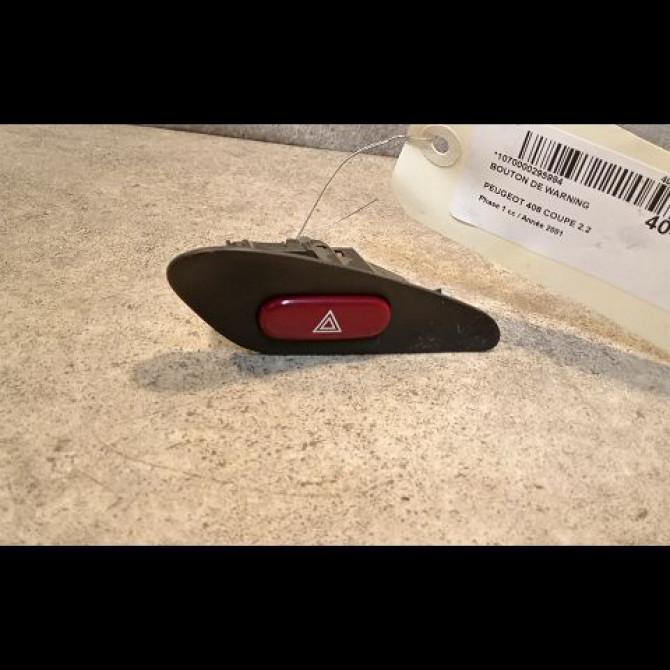 Bouton de warning occasion PEUGEOT 406 COUPE Phase 1 05-1997->12-2004 2.2 HDI 133ch 6552ZQ 1