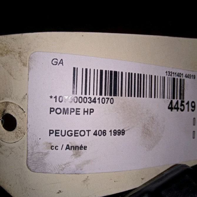 Pompe hp occasion PEUGEOT 406 5