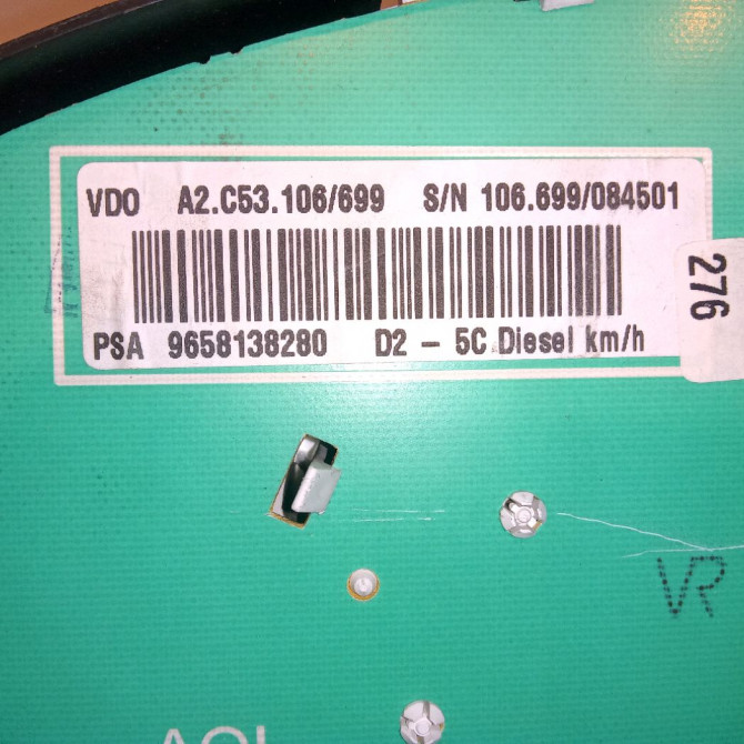 Compteur occasion PEUGEOT 407 phase 1 SW 07-2004->07-2008 1.6 HDI 110ch 610386 3