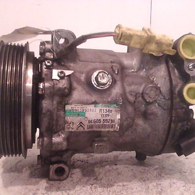 Compresseur air conditionne occasion PEUGEOT 407 Phase 1 04-2004->07-2008 9660555280 1