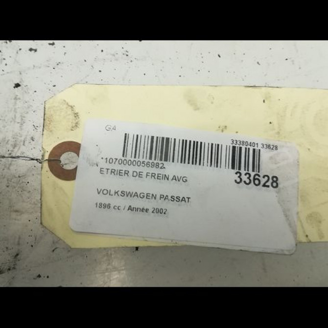 Etrier de frein avant droit occasion VOLKSWAGEN PASSAT IV Phase 2 10-2000->03-2005 1.9 TDI 130ch 4B0615124 4