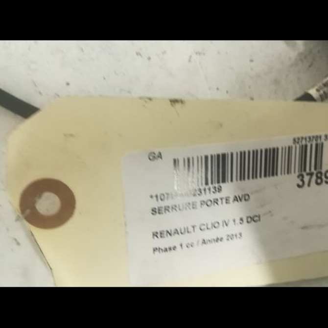 Serrure porte avd occasion RENAULT CLIO IV Phase 1 07-2012->... 1.5 DCI 90ch 805004945R 3