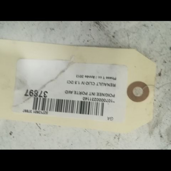 Poignee int porte avd occasion RENAULT CLIO IV Phase 1 07-2012->... 1.5 DCI 90ch 826724399R 3