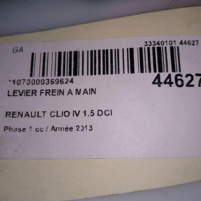 Levier frein a main occasion RENAULT CLIO IV Phase 1 07-2012->... 1.5 DCI 90ch 360103914R 4