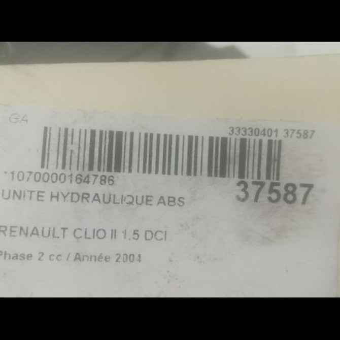 Unité hydraulique ABS occasion RENAULT MEGANE III Phase 1 11-2008->01-2012 1.6i 16v 110ch 476604075R 3