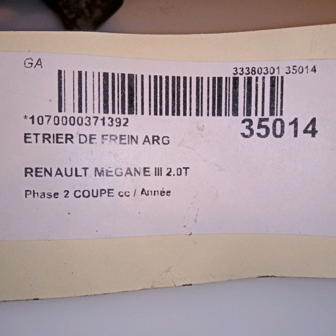 Etrier de frein arrière gauche occasion  440116795R 4