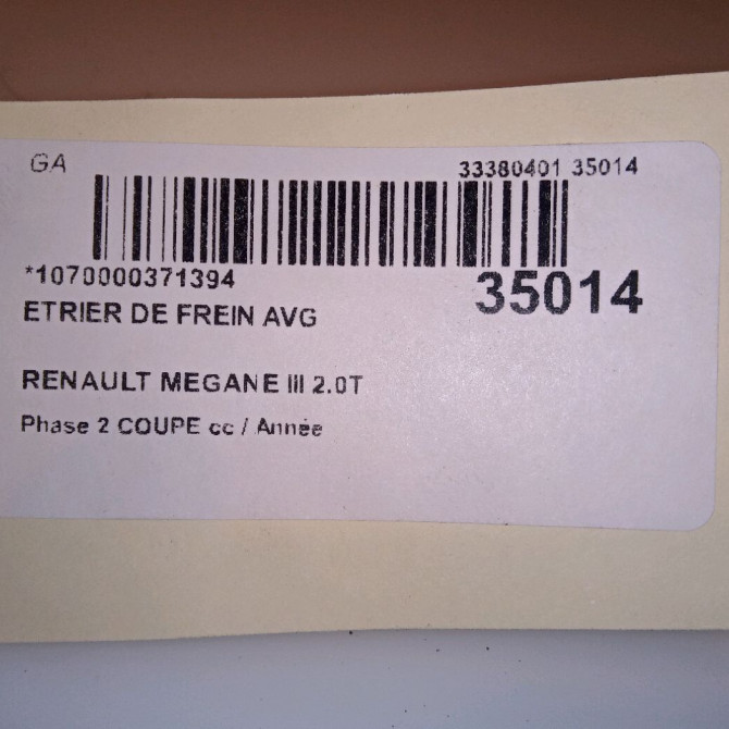 Etrier de frein avant gauche occasion  410113693R 4