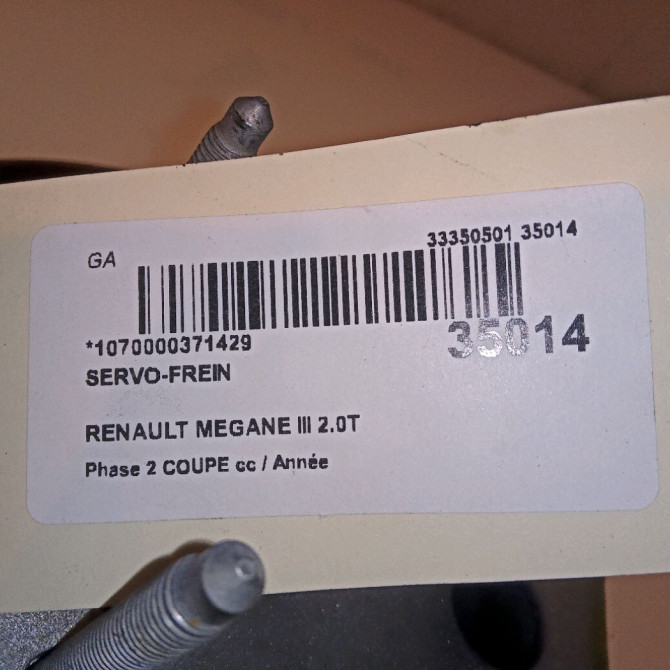 Servo-frein occasion  472109954R 4