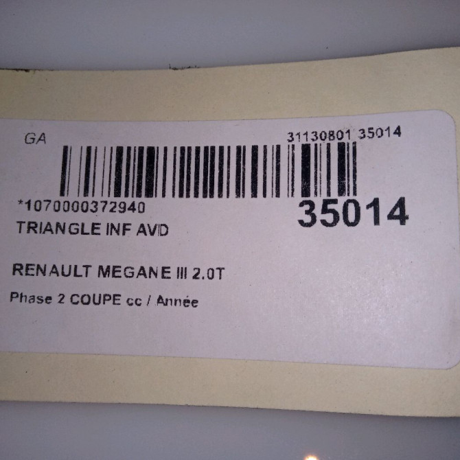 Triangle inf avd occasion  545003472R 4