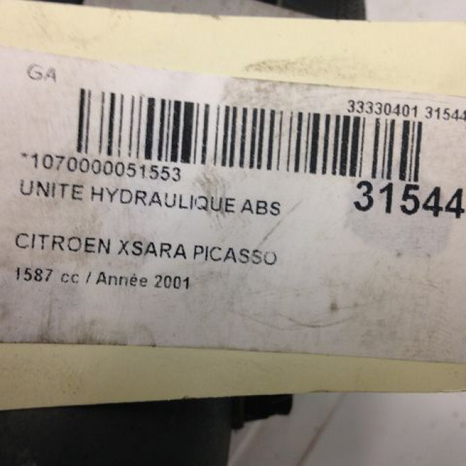 Unité hydraulique ABS occasion CITROEN XSARA PICASSO Phase 1 12-1999->02-2004 454150 4