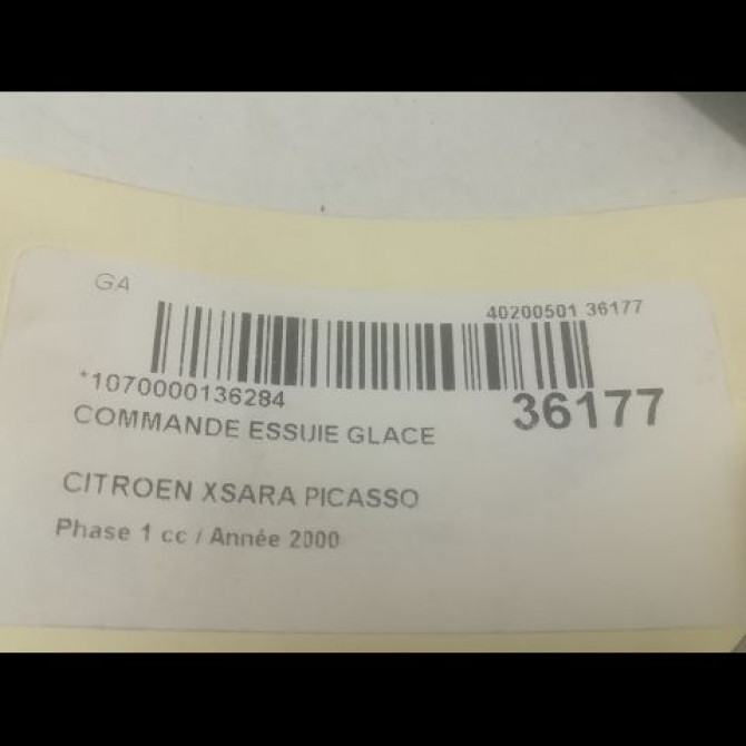 Commande essuie glace occasion CITROEN XSARA PICASSO Phase 1 12-1999->02-2004 1.8i 16v 623961 3