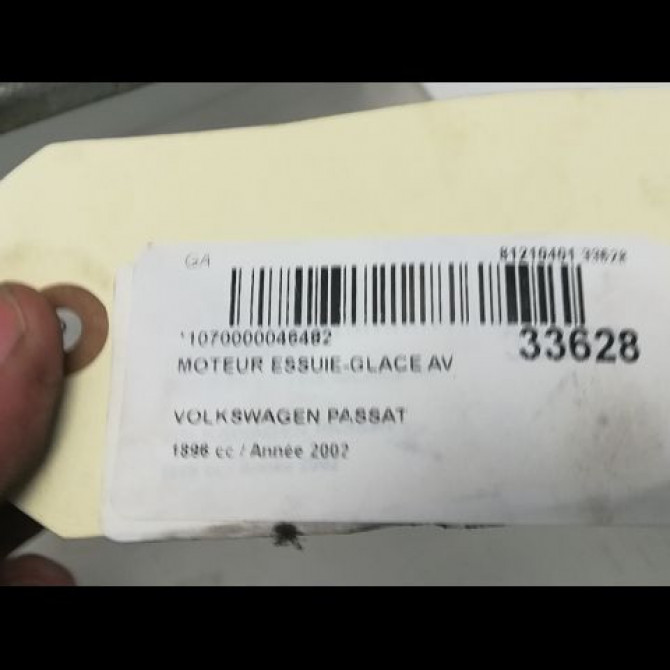 Moteur essuie-glace avant occasion VOLKSWAGEN PASSAT IV Phase 2 10-2000->03-2005 1.9 TDI 130ch 3B1955113D 5
