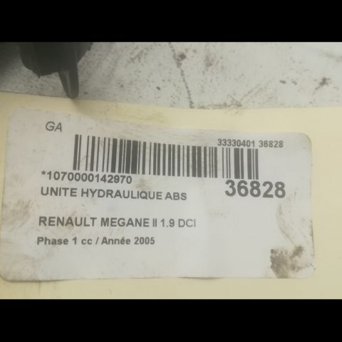 Unité hydraulique ABS occasion RENAULT MEGANE II Phase 1 09-2003->12-2005 1.9 DCI 120ch 7701067590 3