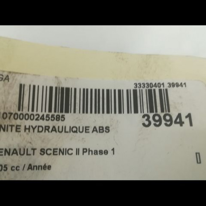 Unité hydraulique ABS occasion RENAULT SCENIC II Phase 1 03-2004->09-2006 7701067590 3