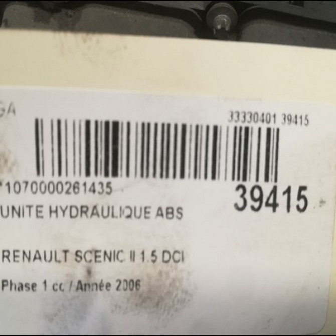 Unité hydraulique ABS occasion RENAULT SCENIC II Phase 1 03-2004->09-2006 1.5 DCI 105ch 7701067590 3
