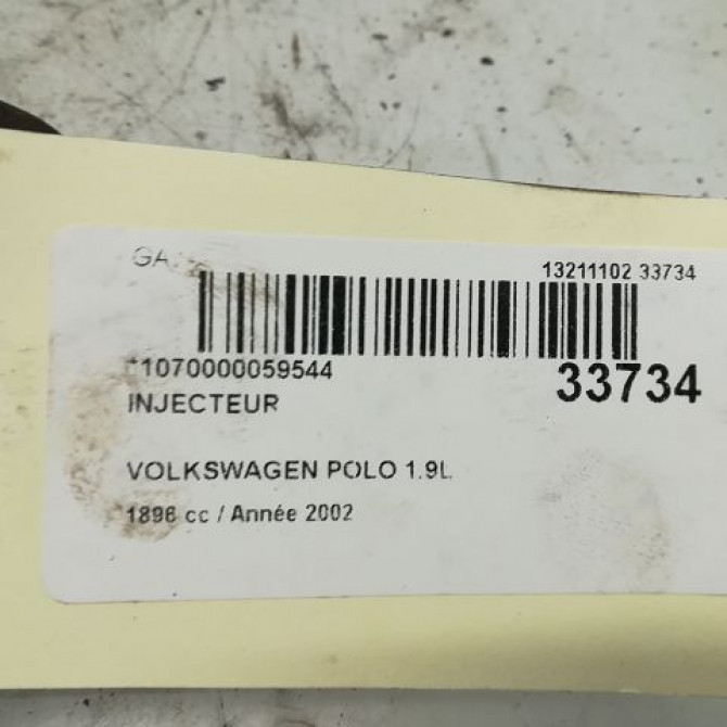 Injecteur occasion VOLKSWAGEN POLO IV Phase 1 01-2002->05-2005 1.9 SDI 28130203F 3