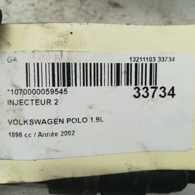 occasion VOLKSWAGEN POLO IV Phase 1 01-2002->05-2005 1.9 SDI 28130203F 3